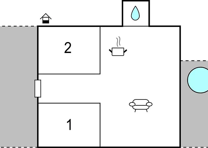2 Bedroom Cozy In *